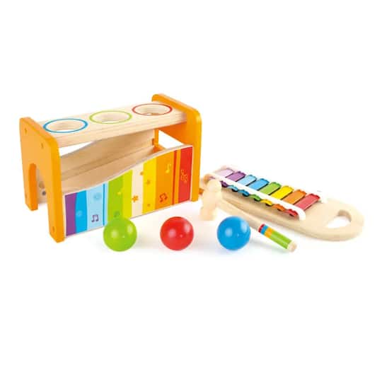 Hape Pound &#x26; Tap Bench with Slide-Out Xylophone